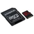 Карта памяти microSDXC Kingston 256Gb Class 10 UHS-I + адаптер SD (SDCR/ 256GB)