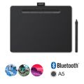 Графический планшет Wacom Intuos M Bluetooth беспроводной, экран А5 (148 х 210мм), разрешение 2540 lpi (CTL-6100WLK-N)