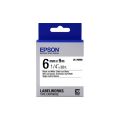 Термотрансферная лента Epson LK5SBR  18мм x 1,5м, Reflectiv Blk/ Silv (LW-1000P/ LW-300/ 400/ 700/ 900/ Z710)