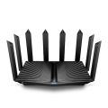 Маршрутизатор: TP-Link Archer AX90 Wi-Fi 6 (2.4+5+5 ГГц, 3х1Гбит/ с, 1хUSB 2.0, 1хUSB 3.0, 5 ГГц 6005 Мбит/ с, 2,4 ГГц 574 Мбит/ с)Archer AX90