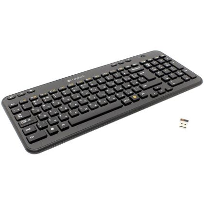 Клавиатура мультимедийная Logitech K360, Радио(USB), черный (920-003095)