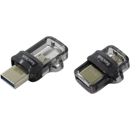 Флеш-накопитель Sandisk 16Gb USB3.0 Dual Drive Ultra OTG Черный (SDDD3-016G-G46)