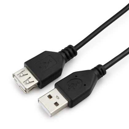 Удлинитель USB 2.0 0,5м, Гарнизон v2.0 (GCC-USB2-AMAF-0.5M)