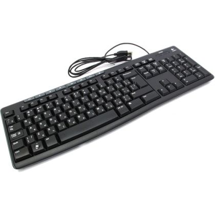 Клавиатура Logitech K200, проводная, классическая, USB, черный (920-008814)