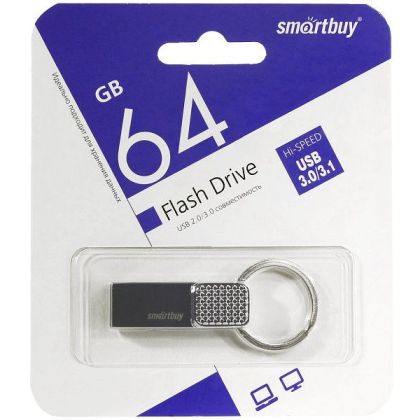Флеш-накопитель Smartbuy 64Gb USB3.0 RING Серый (SB64GBRN)