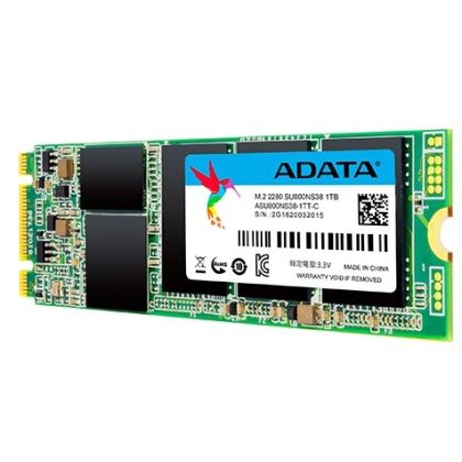 Твердотельный накопитель SSD M.2  SATA: 512 ГБ TLC AData Ultimate SU800 [Скорость чтения/ записи: 560 МБ/ с/ 520 МБ/ с] ASU800NS38-512GT-C