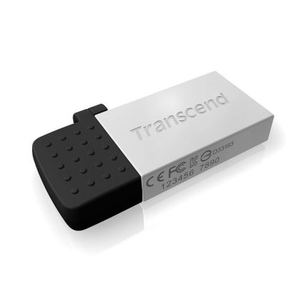Флеш-накопитель Transcend 64Gb microUSB/ USB2.0/ OTG JetFlash 380 Серебристый (TS64GJF380S)