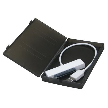 Карман для HDD/ SSD 2.5" SATA AgeStar SUBCP1 USB2.0, пластик, черный, безвинтовая конструкция