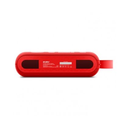Акустическая система Sven 2.0 PS-75 6W, mini Jack 3.5 мм + USB + Bluetooth + SD + FM, красный (SV-018078)