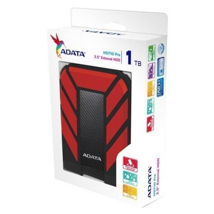 Внешний жесткий диск 2.5" 1Tb AData HD710Pro USB 3.1 Черный с красным (AHD710P-1TU31-CRD)