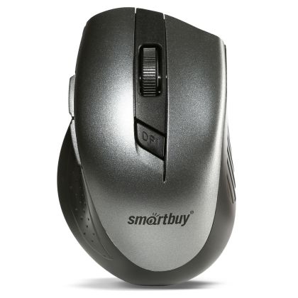 Мышь Smartbuy SBM-602AG-GK оптическая, беспроводная, Радио USB, офисная, черный/ серый (SBM-602AG-GK)