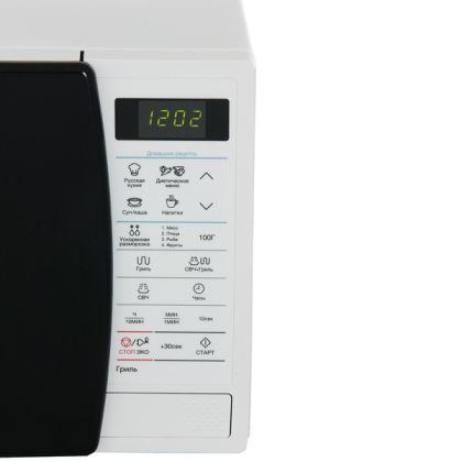 Микроволновая печь с грилем Samsung GE83KRW-1/ BW белый (23 л, 1200 Вт, управление - электронное)