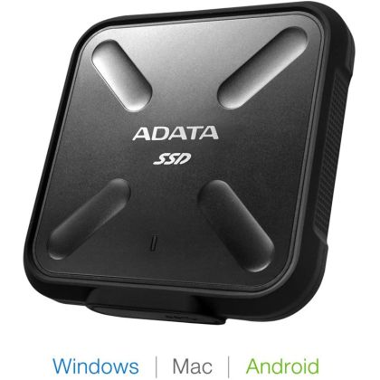 Внешний жесткий диск SSD 1Tb AData Durable SD700 USB 3.1 Черный (ASD700-1TU31-CBK)