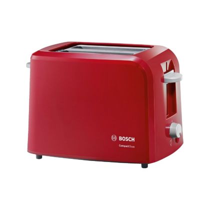 Тостер Bosch TAT3A014 красный (980 Вт, количество обжаривания - 6)