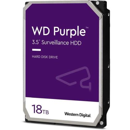 Жесткий диск HDD 3.5" SATA: 18000 Гб WD Purple [7200 rpm, 512 Мб, Sata 3 (6 Gbit/ s)] WD180PURZ
