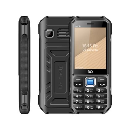 Мобильный телефон BQ 2824 Tank T 32Mb/ 32Mb РСТ Черный 2,8" (240х320)/ 1800 мАч