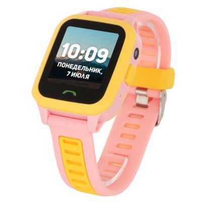 Умные часы GEO ACTIVE Yellow/ Pink (Детский GPS трекер)