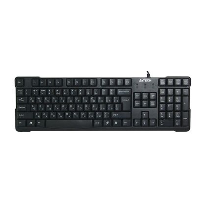 Клавиатура A4Tech KR-750, проводная, классическая, USB, черный  (KR-750)