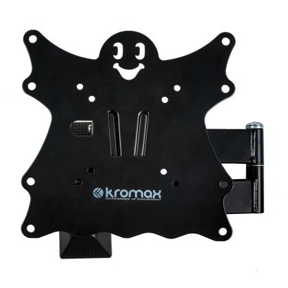 Крепление для ТВ наклонно-поворотное 20"-43" Kromax  нагрузка max 30 кг, наклон +5°/ -15°, поворот 180°, от стены 57-410 мм , чёрный (CASPER-204)