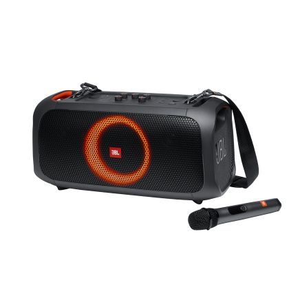 Акустическая система JBL 2.0 PartyBox On-The-Go 100W, mini Jack 3.5 мм + Bluetooth, черный (JBLPARTYBOXGOBRU)