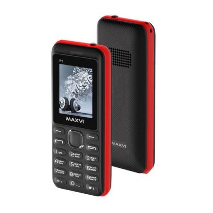 Мобильный телефон Maxvi P1 Черный с красным