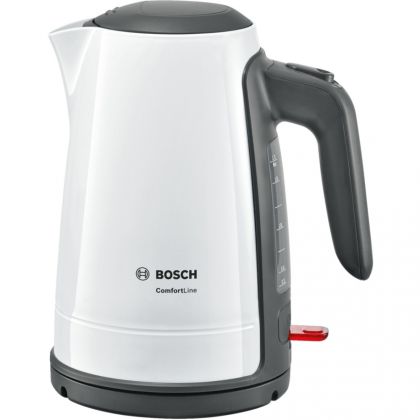 Чайник электрический Bosch TWK6A011 белый (2400 Вт, объем - 1.7 л, корпус: пластиковый)