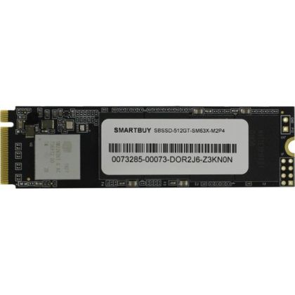 Твердотельный накопитель SSD 2280 M.2: 512 ГБ Smartbuy Jolt NVMe TLC [Скорость чтения/ записи: 2000 МБ/ с/ 1600 МБ/ с] SBSSD-512GT-SM63XT-M2P4