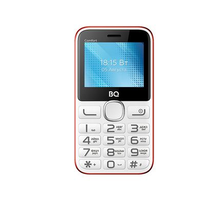 Мобильный телефон BQ 2301 Comfort 32Mb/ 32Mb Белый с красным 2,31" (240х320)/