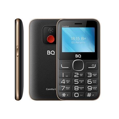 Мобильный телефон BQ 2301 Comfort РСТ 2,31" (240х320 )32Mb / 32Mb Черный+Золото
