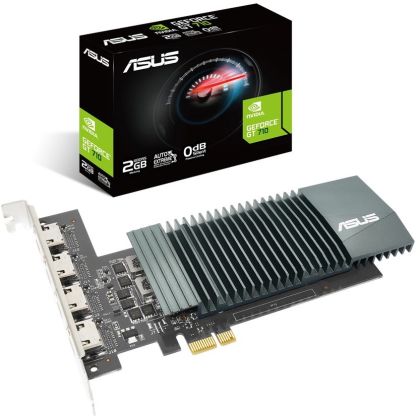 Видеокарта PCI-e: GeForce GT710 Asus (2Gb, GDDR5, 192 bit, 4*HDMI) GT710-4H-SL-2GD5