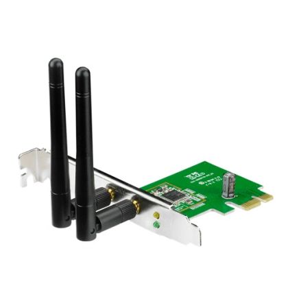 Сетевая карта Wi-Fi: Asus PCE-N15 (PCI-E, 2,4 ГГц до 300 Мбит/ с)