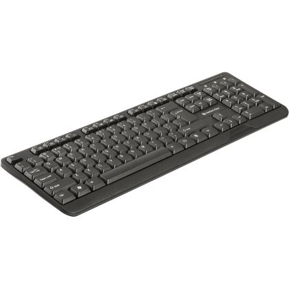 Клавиатура Defender OfficeMate HM-710, проводная, мультимедийная, USB, черный (45710)