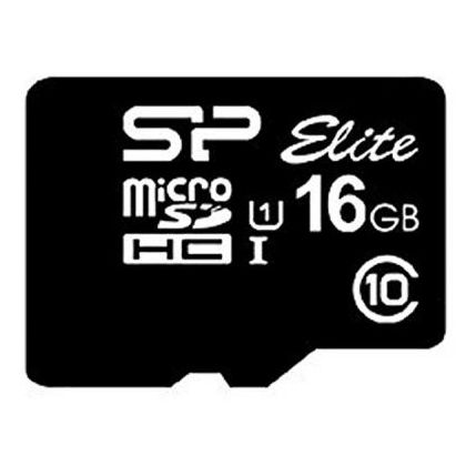Карта памяти microSDHC 16Gb SiliconPower Class 10 UHS-I Elite без адаптера (SP016GBSTHBU1V10)