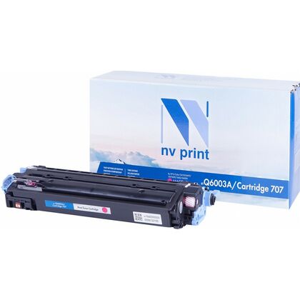 Картридж HP CLJ Q6003A/ Canon 707 Magenta NV Print 2000стр. (CM1015MFP/ CM1017MFP1600/ 2600N/ 2605/ 2605DN/ DTN)