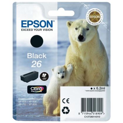 Картридж Epson C13T26014012 Black (XP600/7/8)