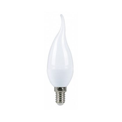 Светодиодная лампа тип C-37 Свеча на ветру матовая Smartbuy-C37-05W/ 3000/ E14 (SBL-C37Tip-05-30K-E14)