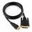 Кабель HDMI- DVI 1.8м Gembird/ Cablexpert черный, позол. разъемы, экран, пакет (CC-HDMI-DVI-6)