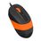 Мышь A4Tech Fstyler FM10 оптическая, проводная, USB, офисная, черный/ оранжевый (FM10 ORANGE)